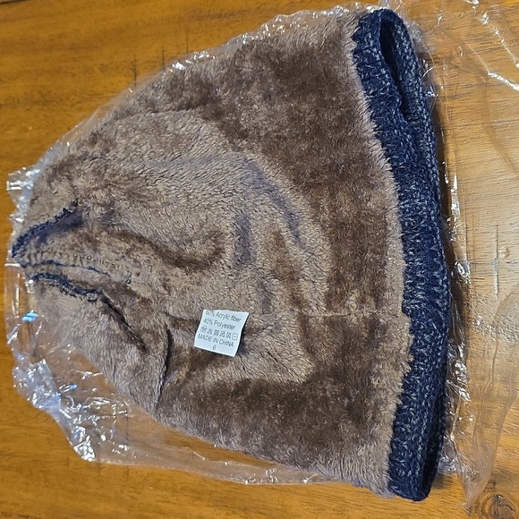 Blue Knit Beanie - Picture 3 of 3